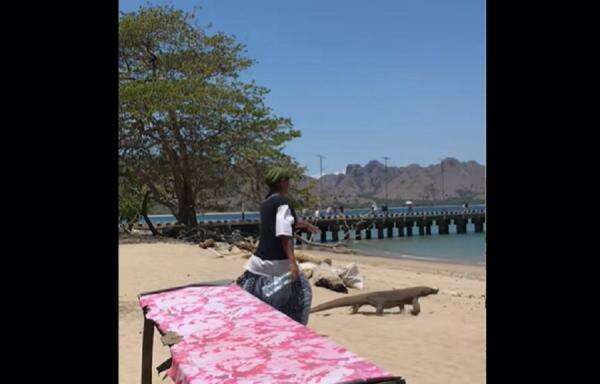 Viral! Emak-emak Usir Komodo Pakai Tangan Kosong, Netizen: Ras Terkuat di Bumi