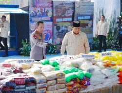 Polri Musnahkan 214,84 Ton Narkoba Senilai Rp29,37 Triliun, Prabowo Hadir Langsung!