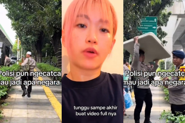 Viral! Oknum Brimob Catcalling Wanita di Trotoar Jakarta, Langsung Diperiksa Propam