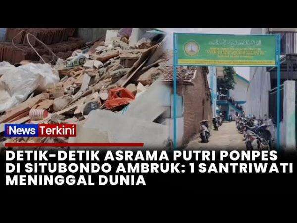 Tragis! Asrama Putri Ponpes di Situbondo Ambruk, 1 Santriwati Tewas dan Belasan Luka