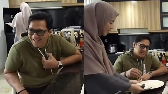 Viral! Natasha Rizky Ambilkan Makan Andre Taulany, Warganet: Jodohnya dari Mantan Desta?