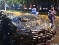 Pohon Tumbang di Darmawangsa Jaksel Tewaskan 1 Orang, Mobil Ringsek Terbakar