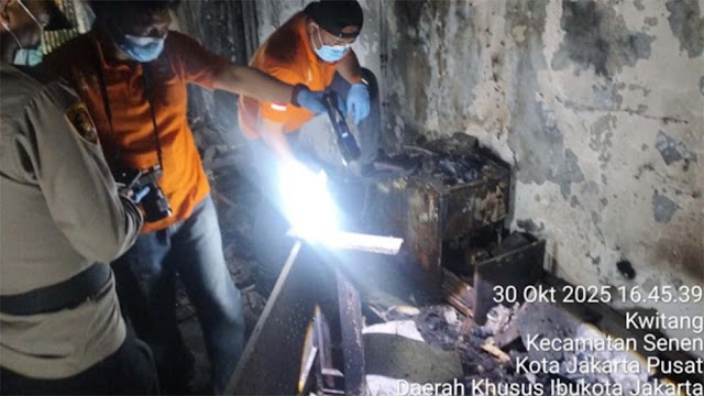 2 Kerangka Hangus Ditemukan di Gedung Kwitang, Diduga Kaitannya dengan Kasus Orang Hilang Agustus 2025