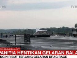 Tenda Drag Race Gunungkidul Roboh Diterjang Angin Kencang, Mobil Rusak