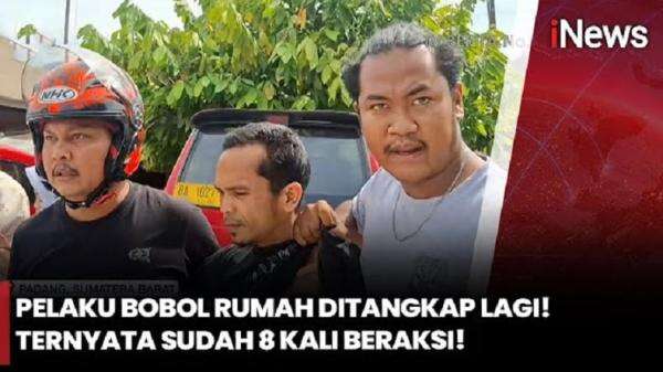 Residivis Spesialis Bobol Rumah di Padang Ditangkap: Kronologi & Modus Menjebol Atap