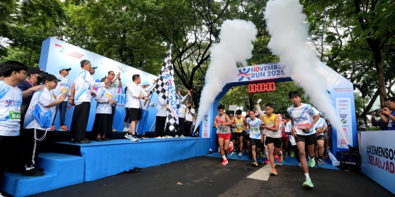 November Run 2025: Kemensos Gelar Event Lari Perdana di TMII untuk Peringati Hari Pahlawan