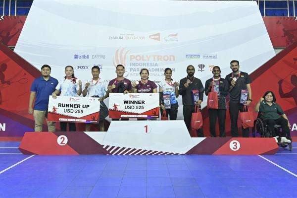 Indonesia Juara Umum Polytron Para Badminton International 2025, Raih 6 Medali Emas