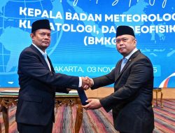 Teuku Faisal Fathani Resmi Jadi Kepala BMKG, Gantikan Dwikorita Karnawati