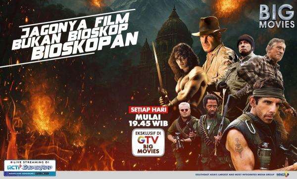 Jadwal GTV Big Movies Malam Ini: Film Action Terbaru 19.45 & 21.30 WIB