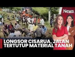 Longsor Bandung Barat Lumpuh Lalu Lintas 6 Jam, Tebing 40 Meter Runtuh