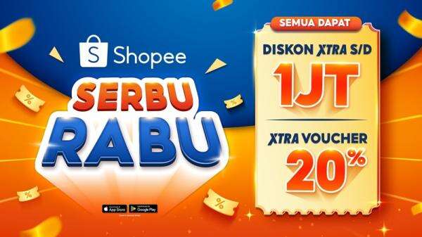 Serbu Rabu Shopee: Diskon XTRA & Voucher 20 Terbaik Setiap Rabu!