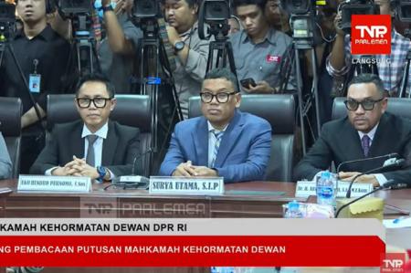Hasil Sidang Etik MKD: Nafa Urbach, Eko Patrio, dan Ahmad Sahroni Dihukum Nonaktif