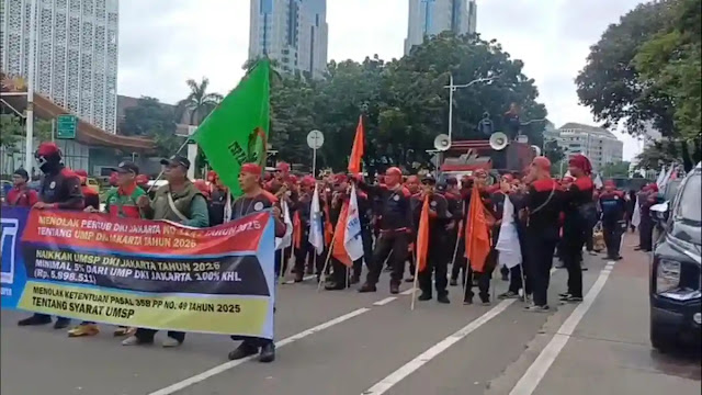 Aksi Buruh Jakarta Tolak UMP 2026: Said Iqbal Ungkap Strategi Tunggu Respons Pemerintah