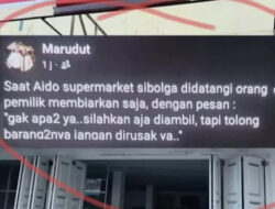 Pemilik Minimarket Sibolga Viral Tulis Pesan Haru Usai Penjarahan: Kisah Empati di Tengah Bencana