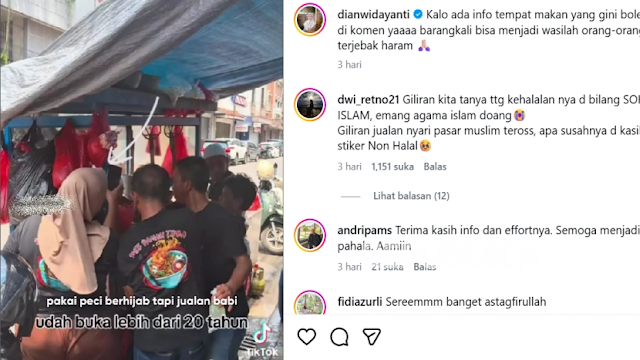 Viral Mie Babi Cibadak Bandung: Pedagang Pakai Atribut Muslim Ditegur Satpol PP