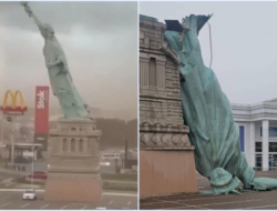 Viral Patung Liberty Roboh di Brasil: Fakta, Penyebab, dan Kronologi Lengkap