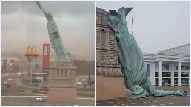 Viral Patung Liberty Roboh di Brasil: Fakta, Penyebab, dan Kronologi Lengkap