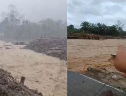 Sungai Garoga Tapsel Meluap: Jembatan Darurat Hanyut & Imbauan Keselamatan
