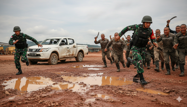 Insiden Tambang Emas Ketapang: 15 WNA China Serang 5 Anggota TNI & Rusak Fasilitas