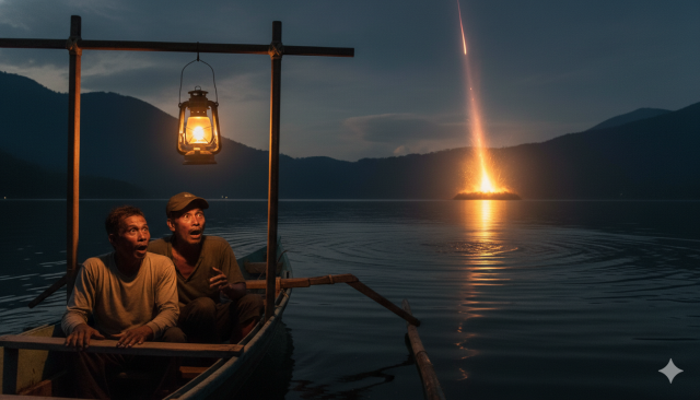 Meteor Jatuh di Danau Maninjau? Ini Fakta dan Klarifikasi Polisi Terbaru