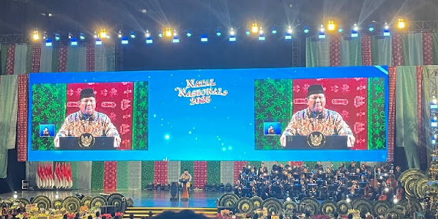 Prabowo Sindir Luhut Soal Dukungan Pilpres 2024 di Acara Natal Nasional 2025, Ini Kata-katanya