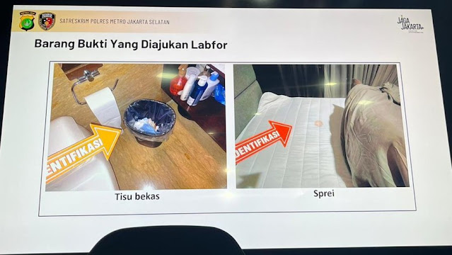 Hasil Analisis Puslabfor Polri: Bercak Darah di Kamar Lula Lahfah Ternyata Darah Menstruasi