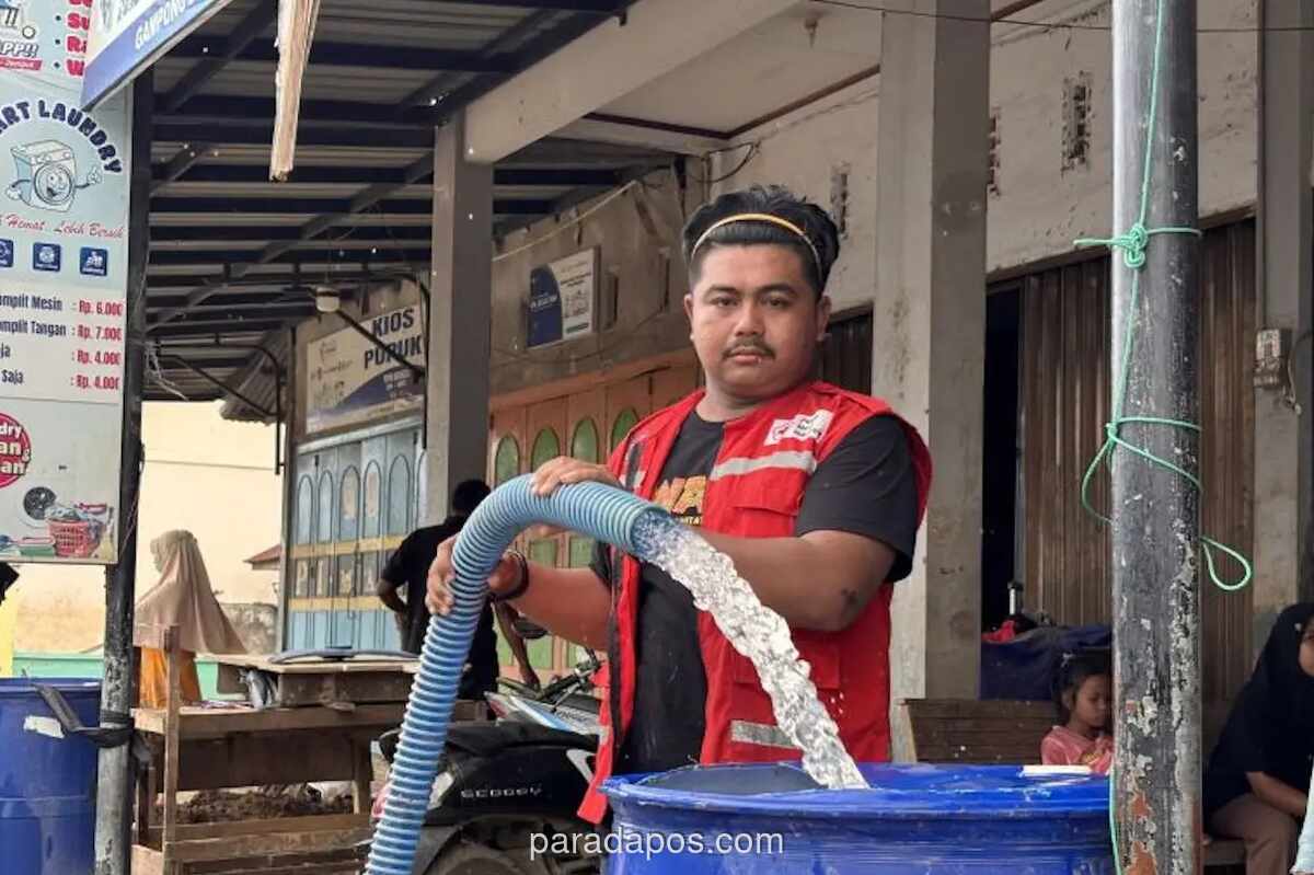 Warga Pidie Jaya Bergantung Bantuan Air Bersih Pascabanjir