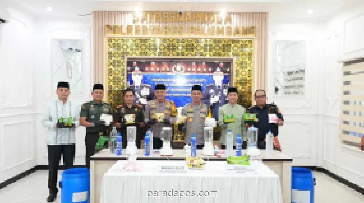 Polda Sumsel Musnahkan 8,2 Kg Sabu dan 770 Ekstasi Hasil Pengungkapan Jaringan Internasional