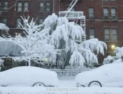 Badai Salju Noreaster Lumpuhkan Pantai Timur AS, Ribuan Penerbangan Dibatalkan