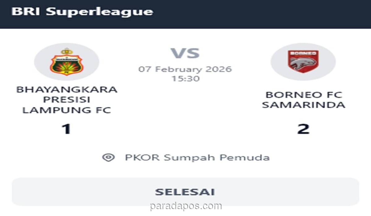 Borneo FC Kembali ke Puncak Klasemen Usai Kalahkan Bhayangkara FC 2-1