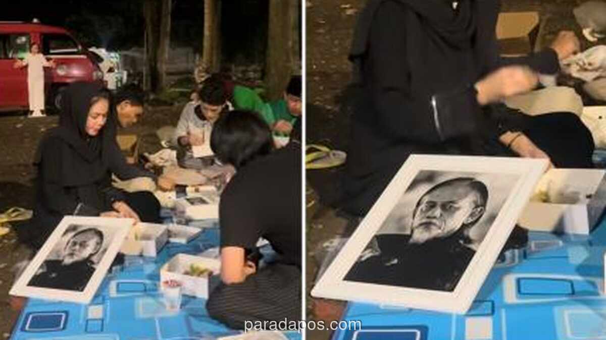 Karina Ranau Sahur di Makam Epy Kusnandar, Tuai Pujian dan Kritik