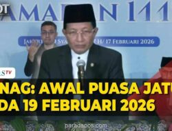 Pemerintah Tetapkan 1 Ramadan 1447 H Jatuh pada 19 Februari 2026