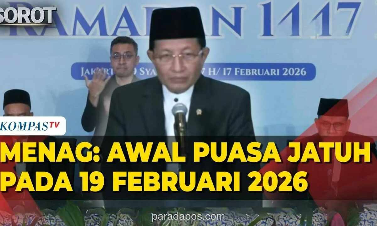 Pemerintah Tetapkan 1 Ramadan 1447 H Jatuh pada 19 Februari 2026