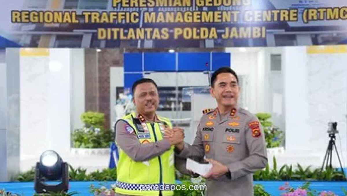 Korlantas Resmikan Gedung RTMC dan Serahkan Bantuan ETLE untuk Persiapan Mudik Lebaran 2026 di Jambi