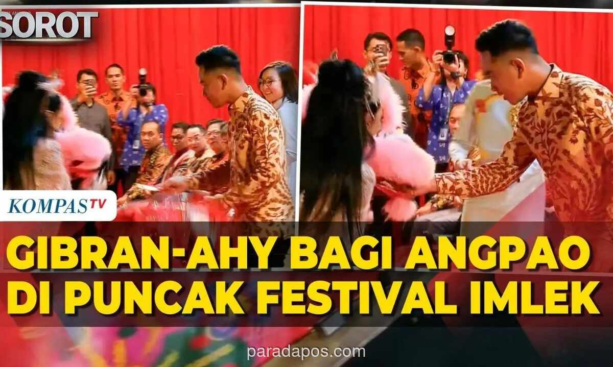 Wapres Gibran Bagikan Angpao pada Perayaan Imlek Nusantara 2026 di Lapangan Banteng