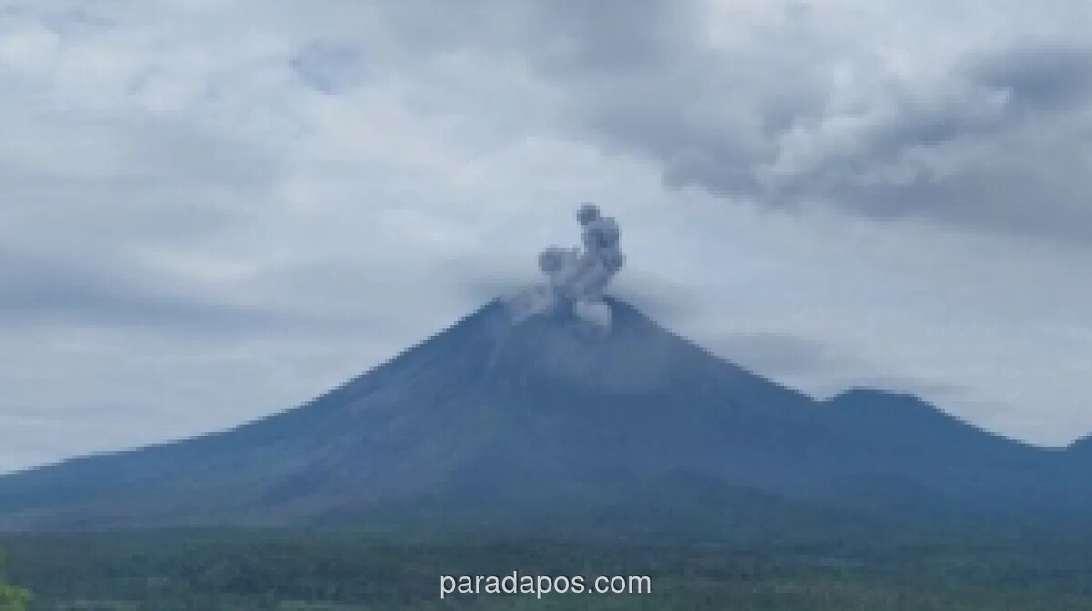Gunung Semeru Erupsi Tiga Kali, Status Siaga Dipertahankan