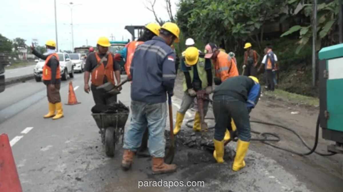BPJN Lampung Genjot Perbaikan Jalan Lintas Sumatera Jelang Mudik Lebaran 2026