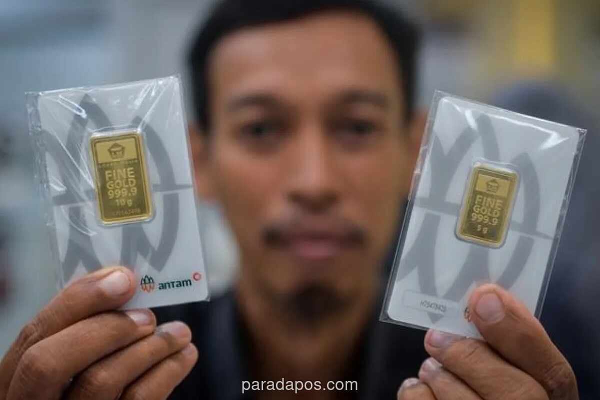Harga Emas Antam Anjlok Rp 22.000, Ikuti Tekanan Pasar Global