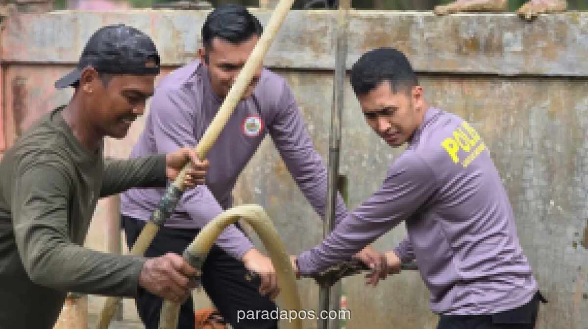 Calon Perwira Polri Bangun 12 Sumur Bor untuk Korban Bencana Aceh Jelang Ramadan