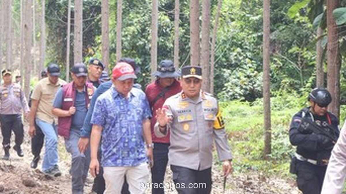 Kapolda Riau Tinjau Lokasi Pembunuhan Gajah Sumatera di Konsesi PT RAPP