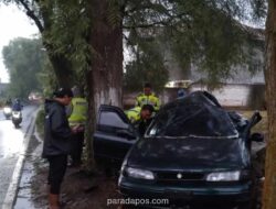 Dua Tewas dalam Kecelakaan Tunggal di Lamongan Diduga Akibat Jalan Licin