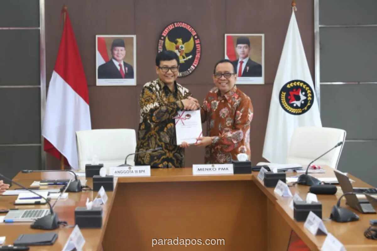Menko PMK Terima Hasil Audit BPK, Siap Jalani Pemeriksaan Laporan Keuangan 2025