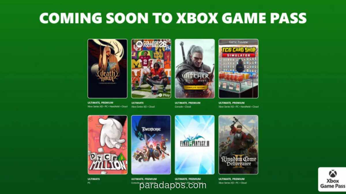 Xbox Game Pass Tambah Dua RPG Besar: The Witcher 3 dan Kingdom Come Deliverance II