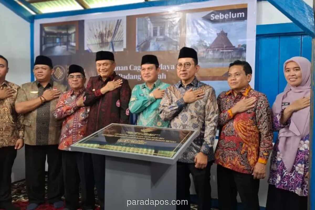 Fadli Zon Resmikan Pemugaran Masjid Padang Betuah, Cagar Budaya Abad ke-19 di Bengkulu