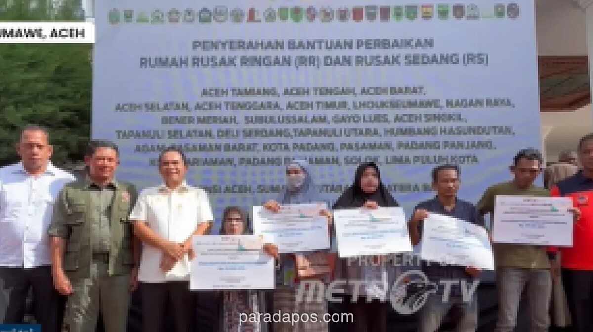 Pemerintah Salurkan Rp112 Miliar untuk Perbaikan Rumah Korban Bencana di Aceh Tamiang