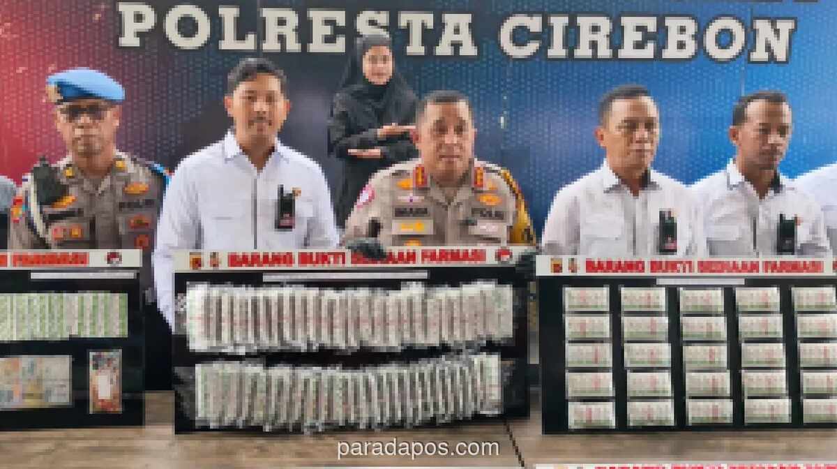 Polresta Cirebon Amankan 16 Tersangka dan Ribuan Pil Obat Keras dalam 12 Kasus Narkoba