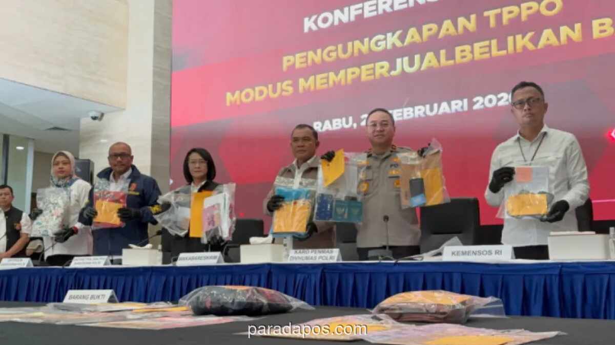 Polri Ungkap Jaringan Perdagangan Bayi Lintas 12 Provinsi Berkedok Adopsi