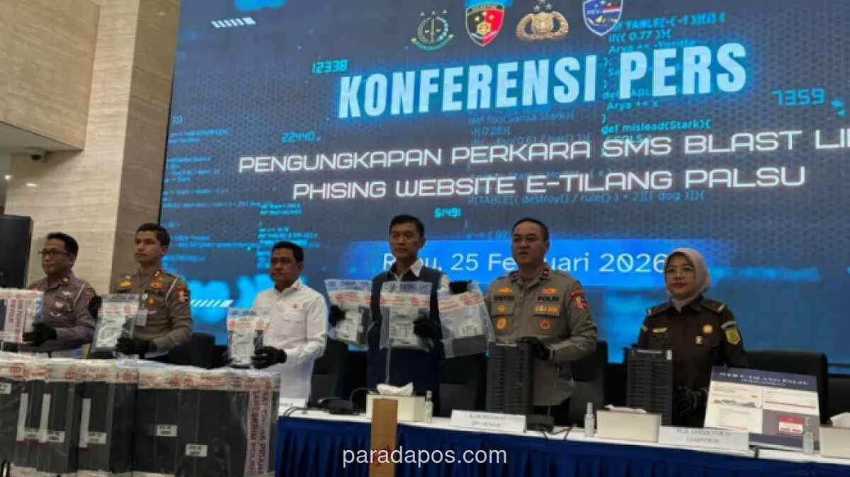 Polri Tangkap Lima Tersangka Operator Penipuan SMS E-Tilang Palsu Atas Nama Kejagung