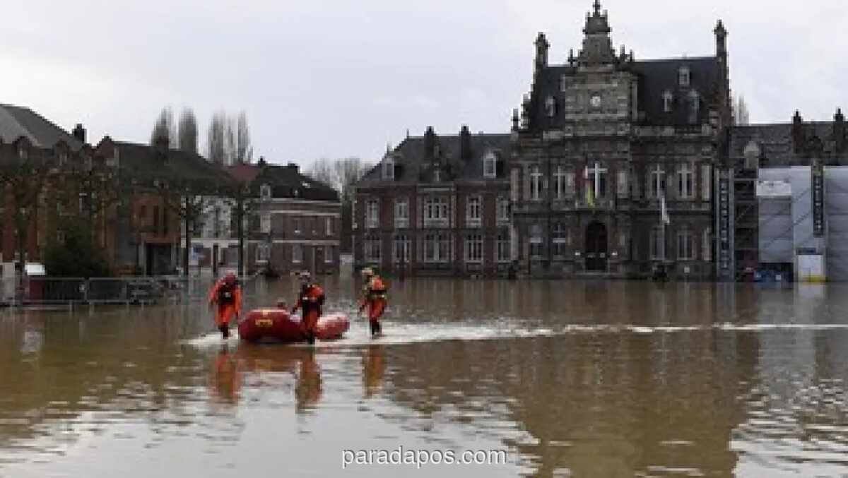 Banjir Parah Landa Prancis Barat Usai Hujan 35 Hari, Badai Pedro Ancam Perburuk Situasi
