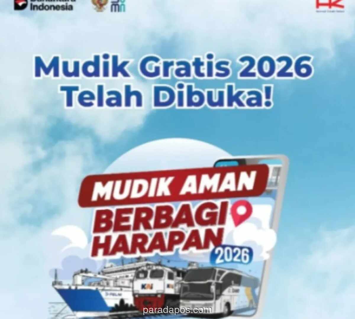 Hutama Karya Buka Pendaftaran Mudik Gratis Lebaran 2026 Mulai 20 Februari